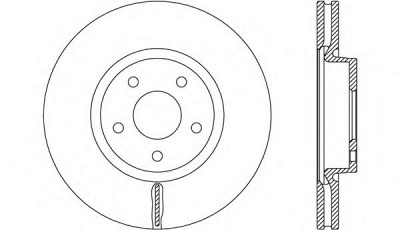OPEN PARTS bdr268720 -  Тормозной диск